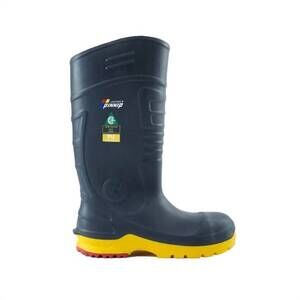 NEW PINNIP men's csa approved waterproof pu steel toe safety boots in grey